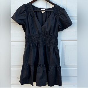 Marea by liz Joy Dress Black Mini tier ruffle dress small
